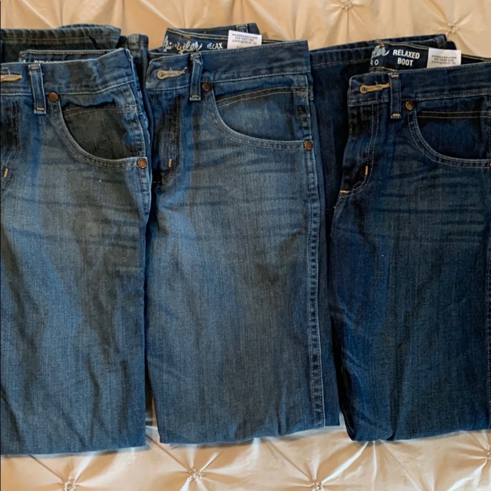 Lot of 3 pair Wrangler Retro Relaxed bootcut jeans